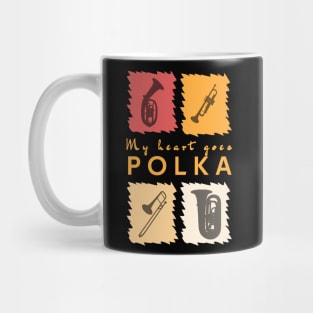 My heart goes Polka Mug